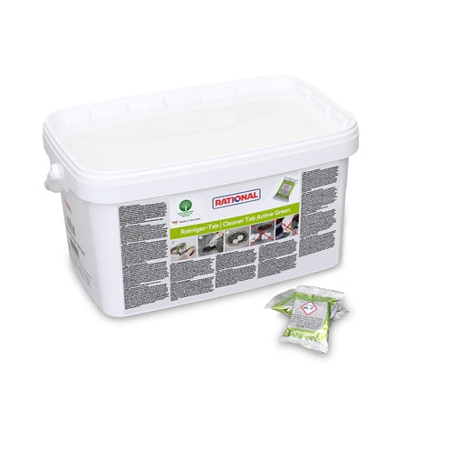 Rational 56.01.535 Cleaner Tablet Active Green, Bucket of 150