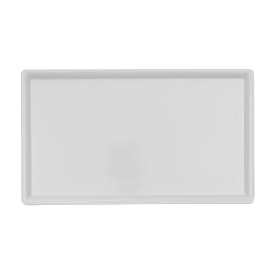 Arcata 922363 Melamine Rectangular Platter, White, 17" x 9-7/8"