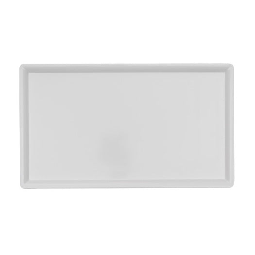 Arcata 922363 Melamine Rectangular Platter, White, 17" x 9-7/8"