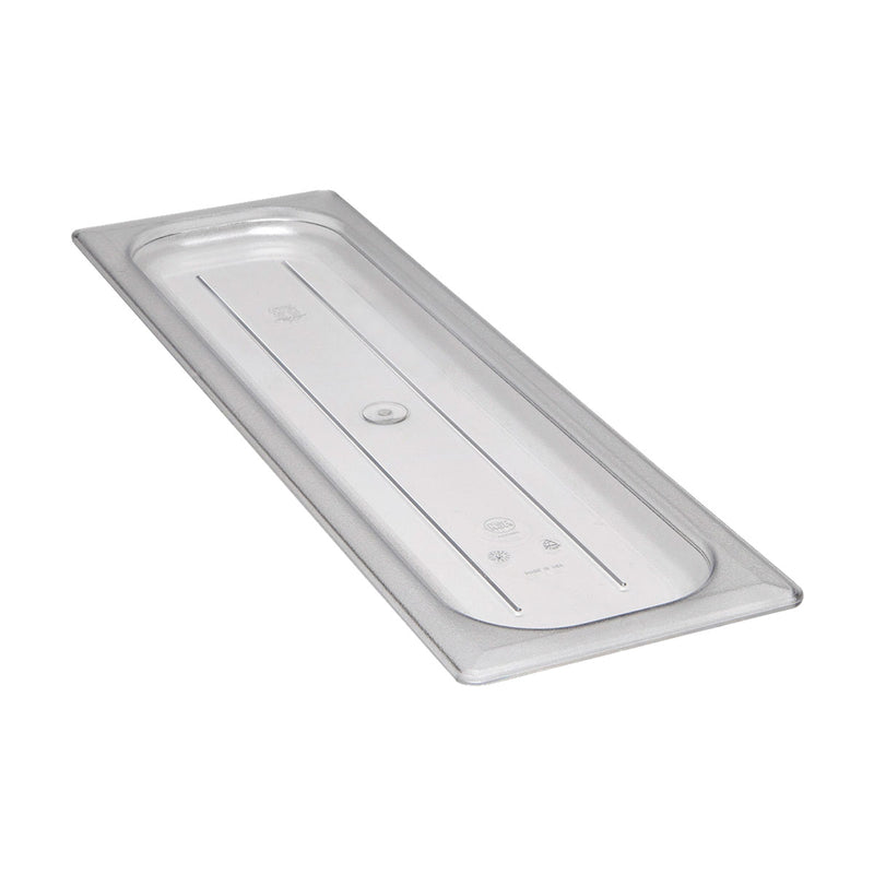 Cambro 20LPCWC135 Camwear Flat Food Pan Lid, Clear, 1/2 Size Long