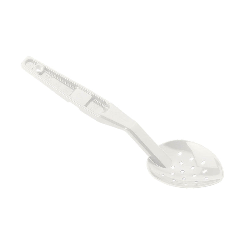 Cambro SPOP11CW148 Camwear Perforated Deli Spoon, White, 11-1/8"