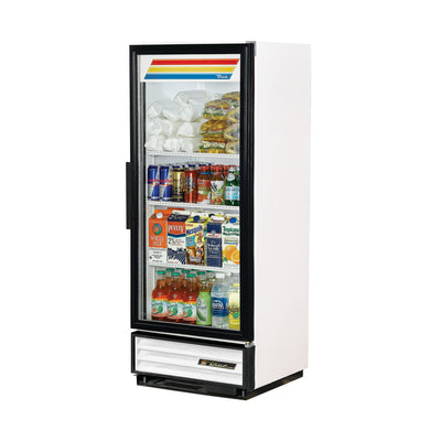 True GDM-12-LD One Section Glass Door Refrigerated Merchandiser, White
