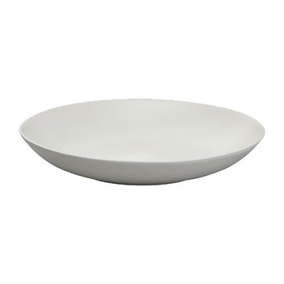 Ziena 922468 Stoneware Deep Coupe Plate, Cream, 48 oz., Case of 12