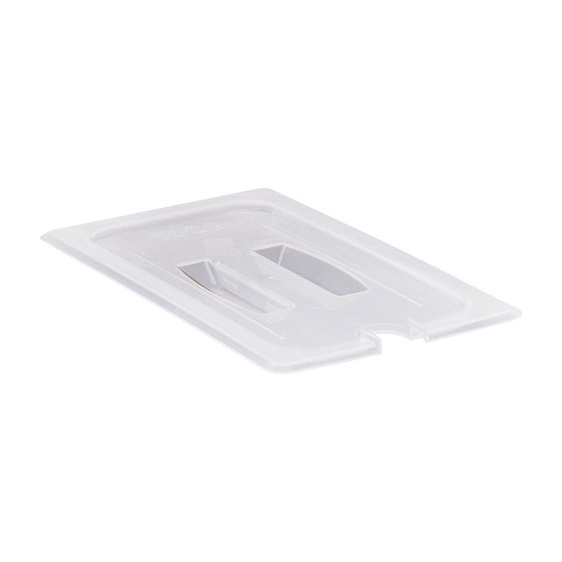 Cambro 30PPCHN190 Translucent Notched Food Pan Lid w/ Handle, 1/3 Size