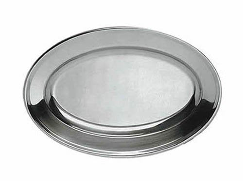 Stainless Steel Platter / Tray, 13-3/4" x 9-1/8"
