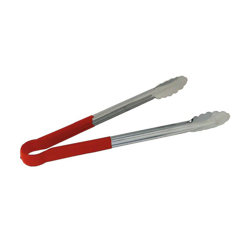 Coated Utility Tongs, Red, 16"