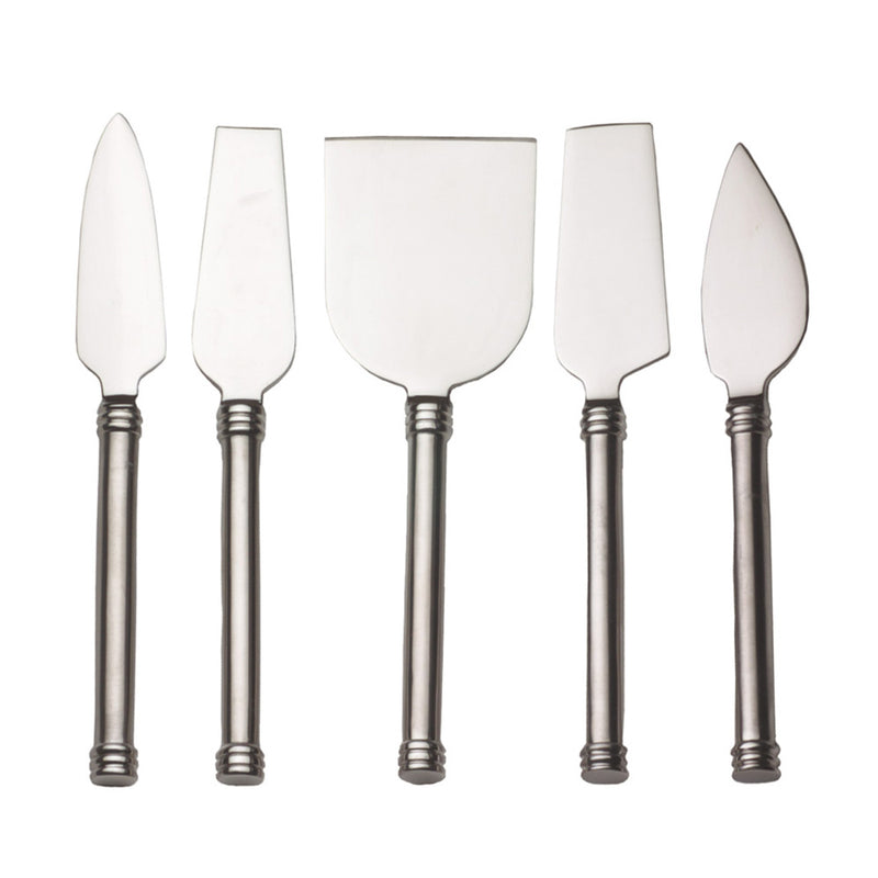 RSVP NIVE-5 Stainless Steel Cheese Knives Set, 5 pc.