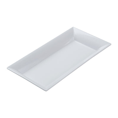 American Metalcraft MEL23 Endurance Rectangular White Melamine Platter