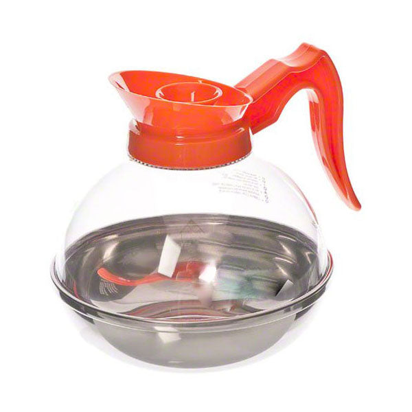 Tempered Plastic Decanter for Decaf Coffee, 64 oz.