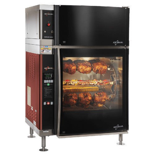 Alto Shaam AR7EVHSGLPANE Rotisserie Oven, Ventless with 7 Spits, 21-28 Chicken Capacity