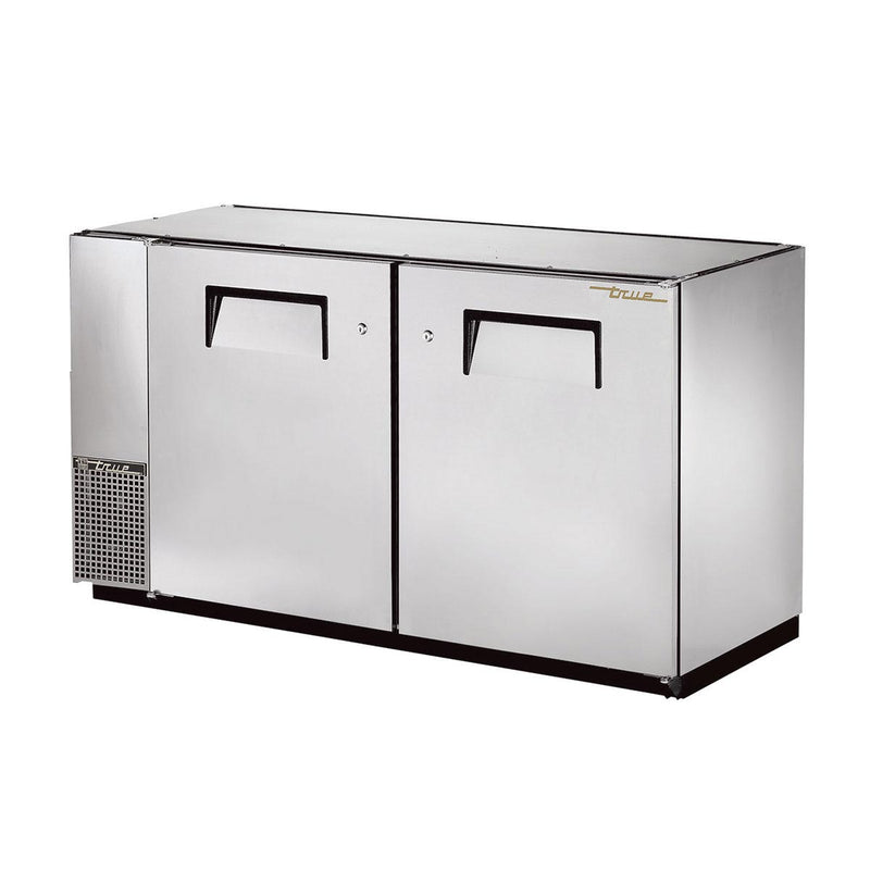 True TBB-24GAL-60-S-HC Under Bar Two Section Stainless Steel Back Bar Cooler w/ Galvanized Top