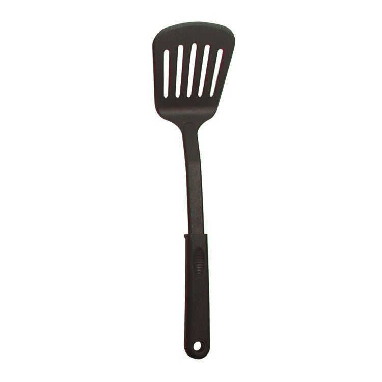 Disposable Slotted Spatula, Black, 12-4/5"