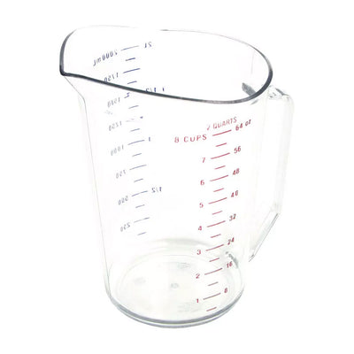 Cambro 200MCCW135 Clear Measuring cup, 1/2 Gal.