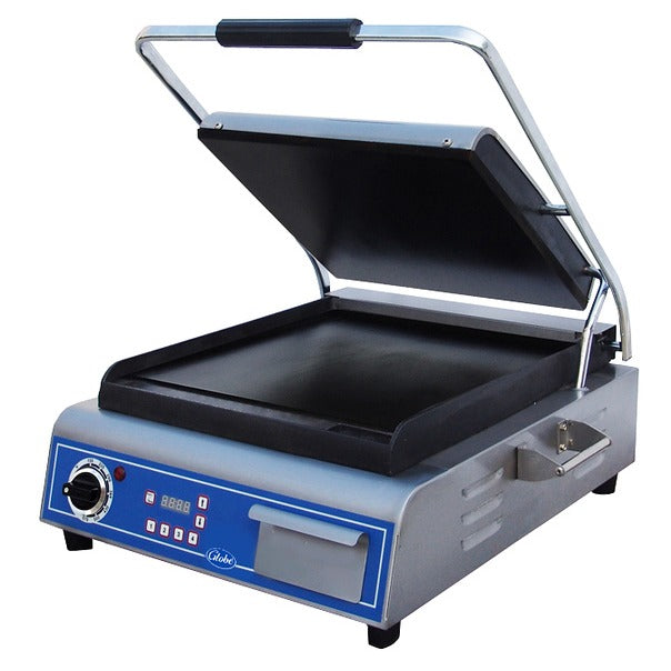 Globe GSG14D Deluxe Smooth Plate Panini Grill