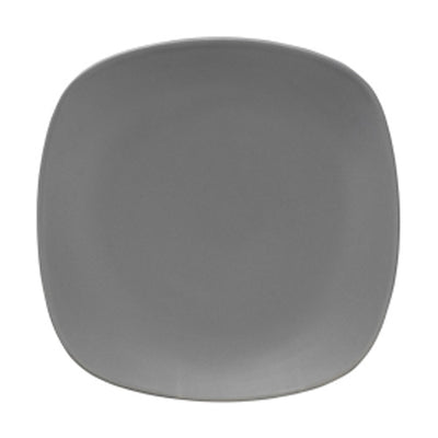 Ziena 020680 Stoneware Square Plate, Gris Azul, 9" x 9", Case of 12