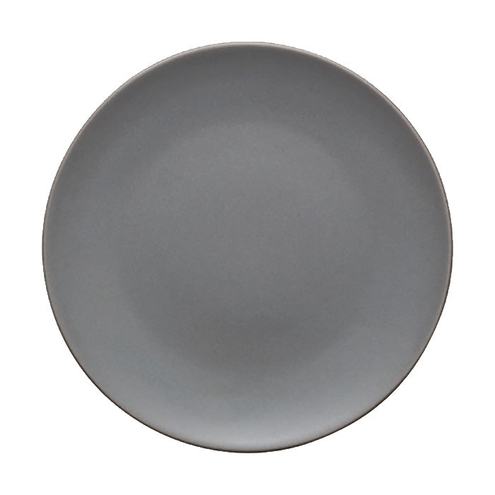 Ziena 020380 Stoneware Coupe Plate, Gris Azul, 10-1/4", Case of 12