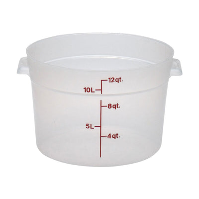 Cambro RFS12PP190 Round Storage Container, Translucent, 12 qt.