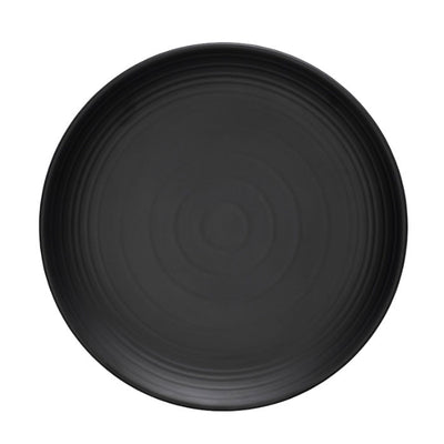 Tria 991003 Melamine Round Plate, Black, 7-7/8", Case of 12