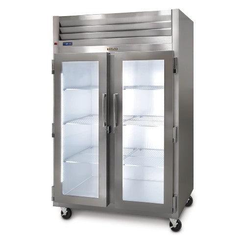 Traulsen G21010 Reach-In Refrigerator, G-Express, Display, 2 Glass Doors, 52" Wide
