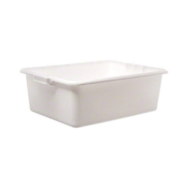 Bus Tub Tote Box, White, 20-1/2" x 15-1/4"